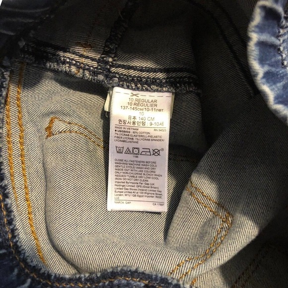 Gap Denim Girl Jegging Ankle SZ 10 Regular Denim Light Wash Pull On Easy Off - Picture 11 of 12